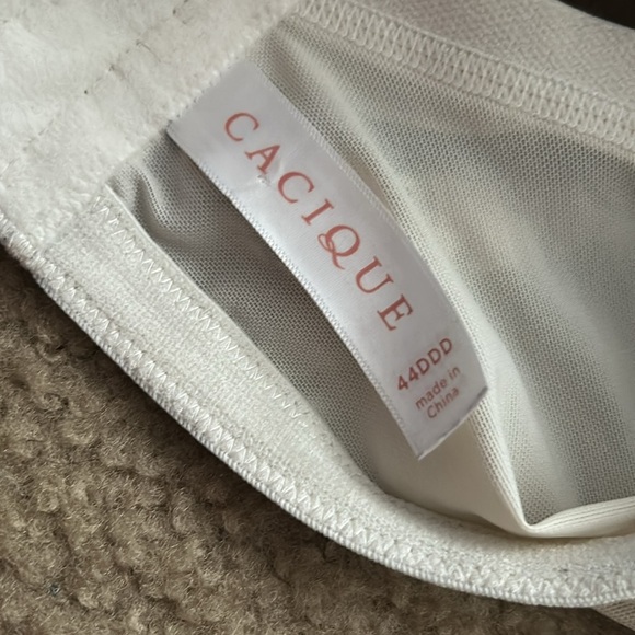 Cacique Black and Pink Floral Bra SZ 40DDD - Picture 4 of 7